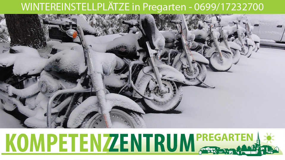 Wintereinstellplatz Motorrad